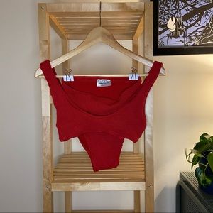 NWOT You Swim Eva High Waisted Bikini in Rosso Red